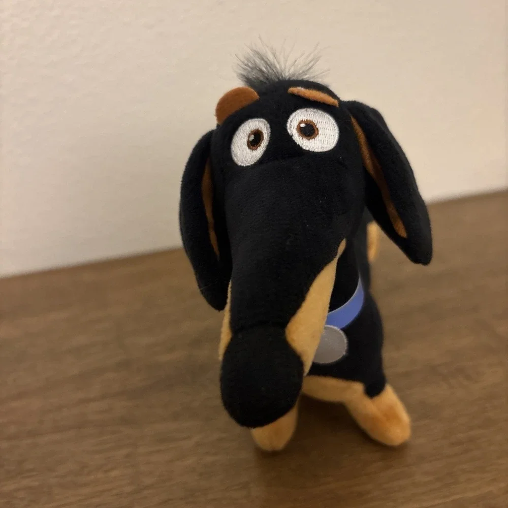 TY Secret Life Of Pets Buddy Dachshund Plush Wiener Dog Pup‎ Black Brown 12